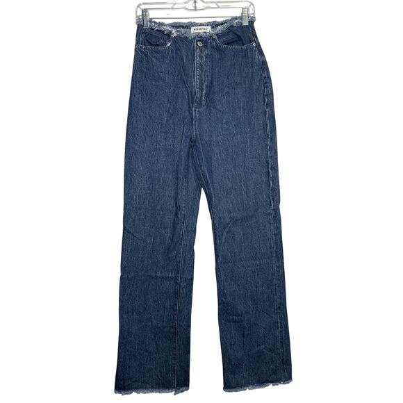 WeWoreWhat raw hem high waisted flare jeans womens 27 boho trendy classic - Picture 1 of 7